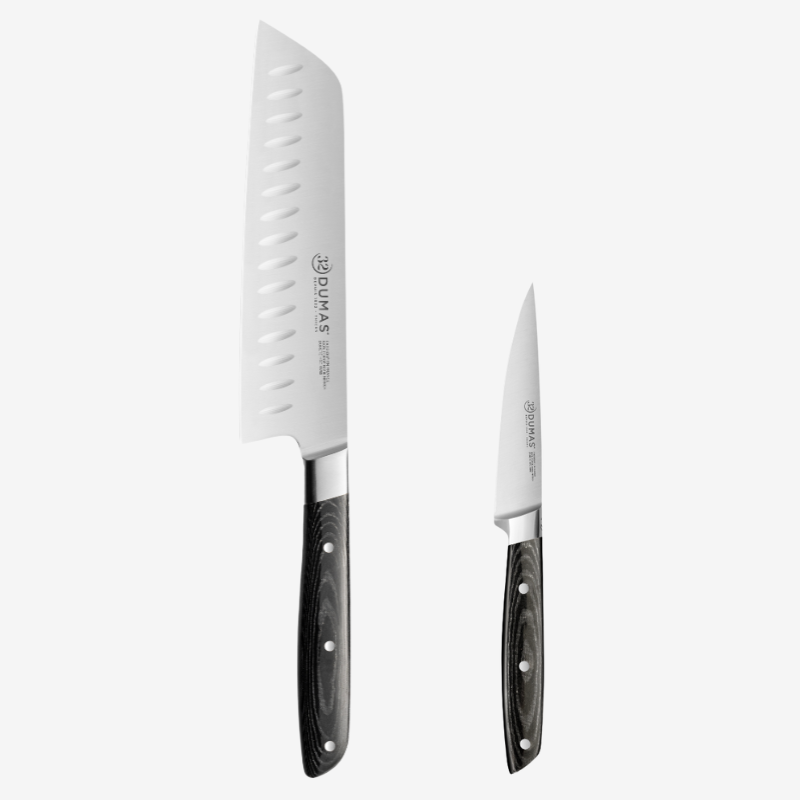 Coffret SIGNATURE Micarta - Santoku 18 cm et Office 10 cm